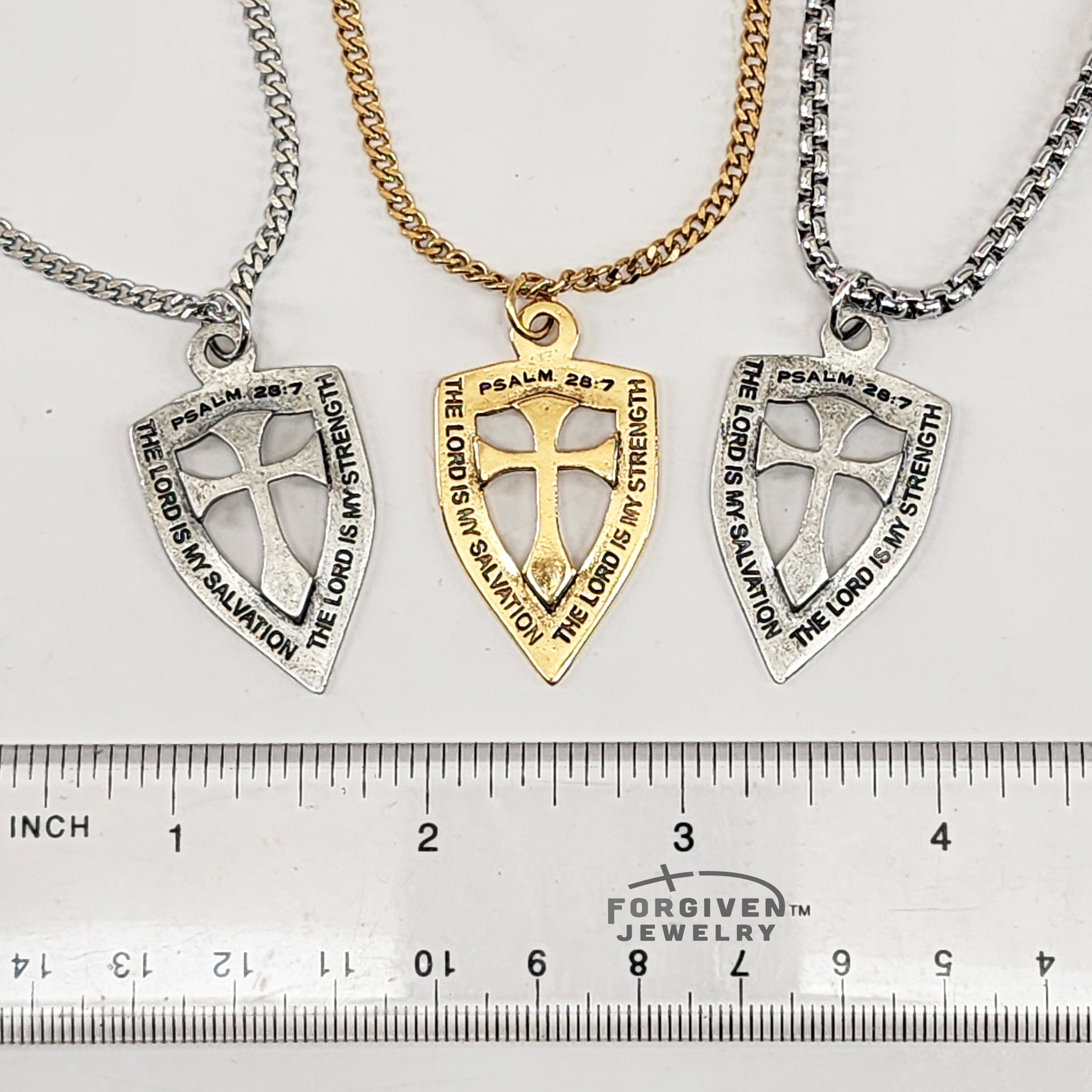 Shield Cross On Heavy Chain