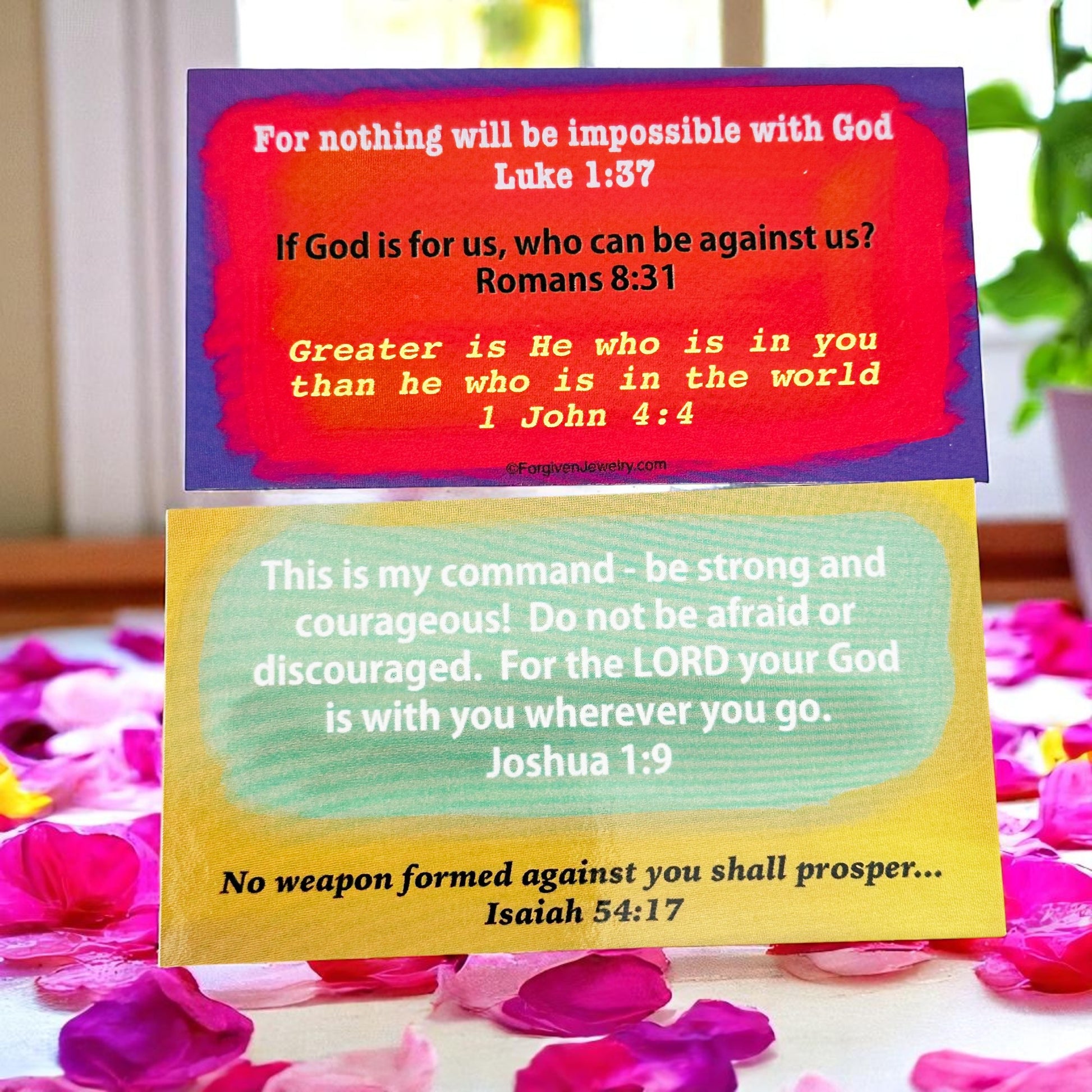 God Is For Us Scripture Sharing Card Nothing Is Impossible Inspirational Pocket Card