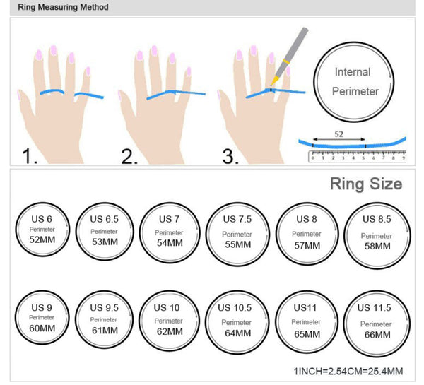 Ring Size Chart, How To Measure Ring Size