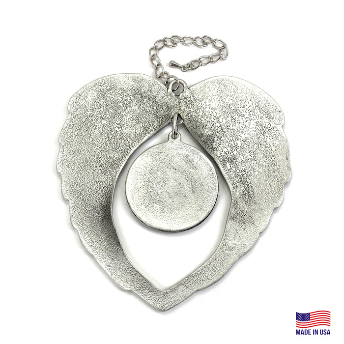 Angel Wings Round Photo Keepsake Ornament Gift - Forgiven Jewelry