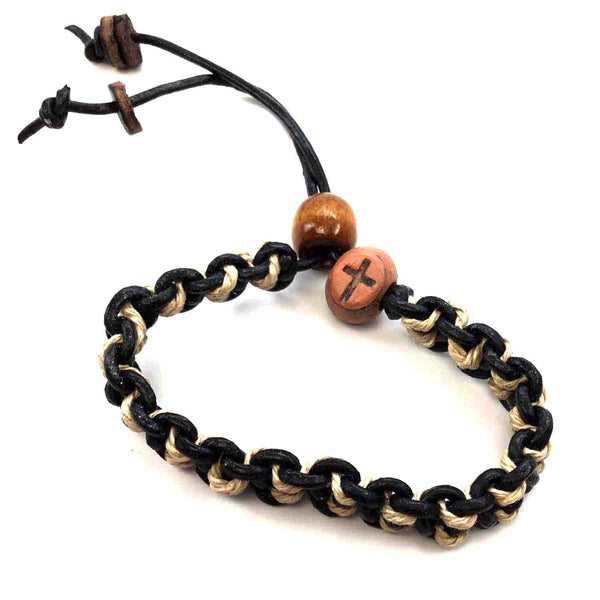 Adjustable Cross Bead Bracelet - Forgiven Jewelry