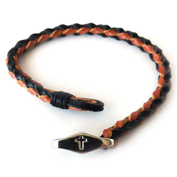 Braided Cross Bracelet - Forgiven Jewelry