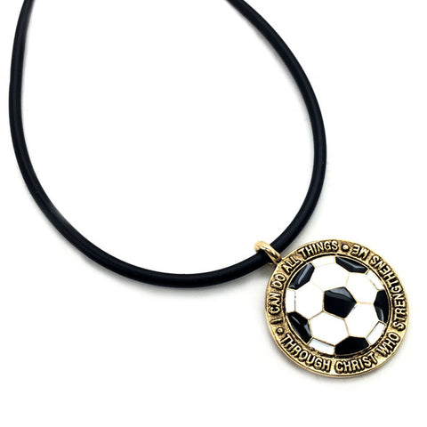 Soccer Medal in Gold Made In The USA - Forgiven Jewelry