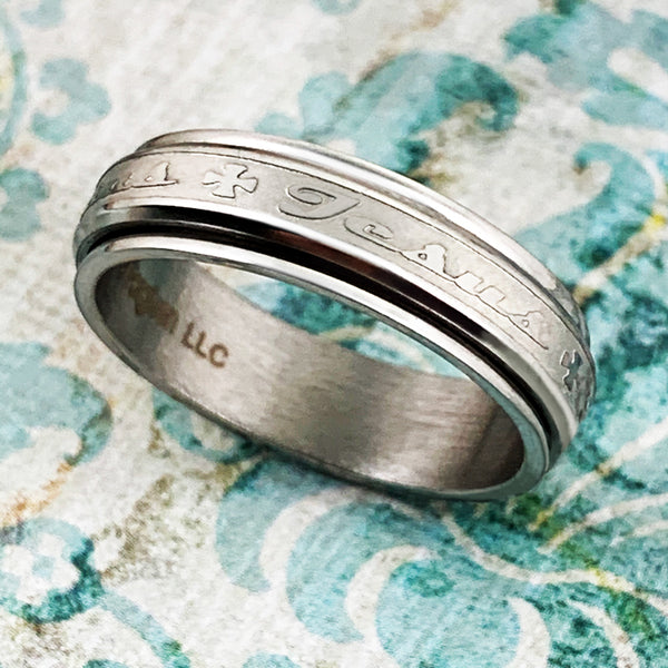 Jesus Spinner Ring - Forgiven Jewelry