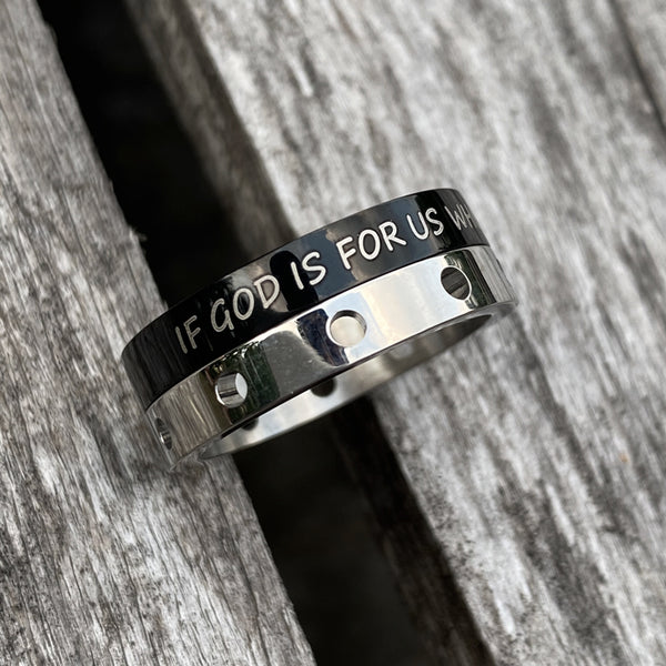 God Is For Us Spinner Ring - Forgiven Jewelry
