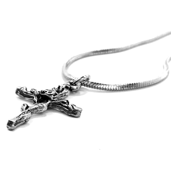 Rose Of Sharon Cross On Rope Chain - Forgiven Jewelry