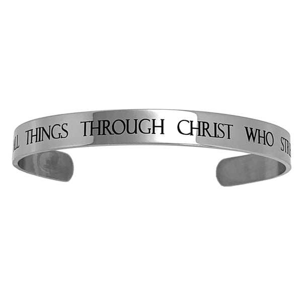 Phil 4:13 Stainless Steel Bracelet - Forgiven Jewelry