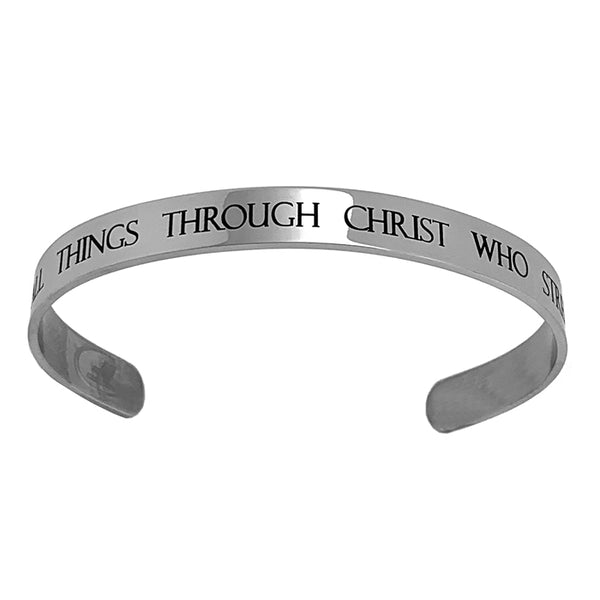 Phil 4:13 Stainless Steel Bracelet - Forgiven Jewelry