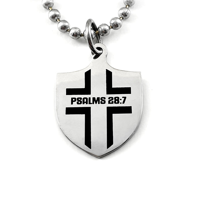 Shield Ball Chain Necklace - Forgiven Jewelry