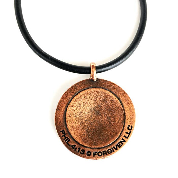 Soccer Medal in Copper Made In The USA - Forgiven Jewelry