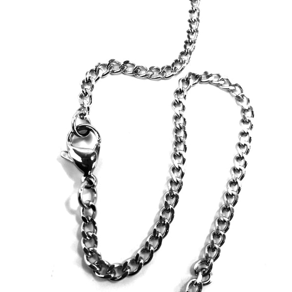 Basketball Antique Pewter Necklace On 18 Inch Chain - Forgiven Jewelry