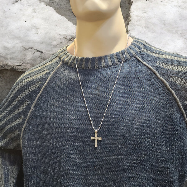 Cross Jesus Stainless Steel Necklace Ball Chain