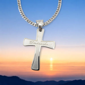 Cross Jesus Stainless Steel Chain Necklace