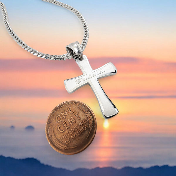 Cross Jesus Stainless Steel Chain Necklace