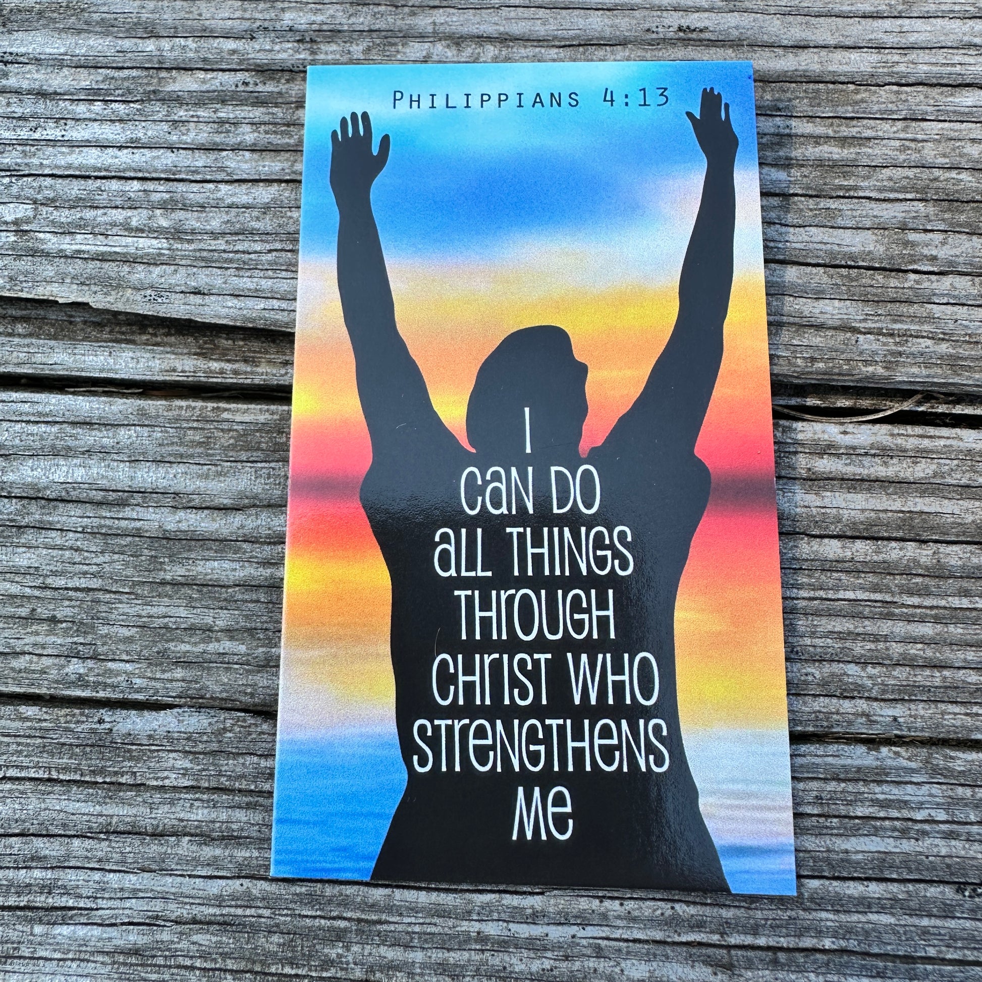 I Can Do All Things Through Christ Inspirational Pocket Card