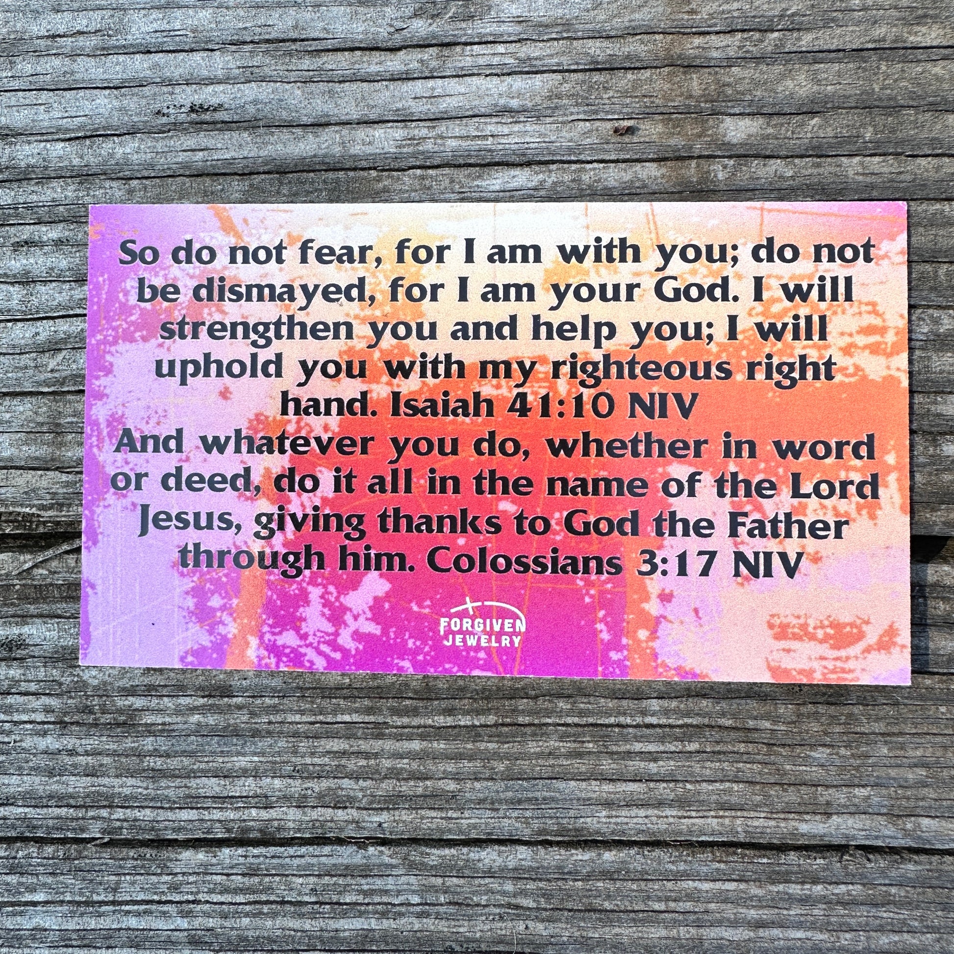 I Can Do All Things Through Christ Inspirational Pocket Card