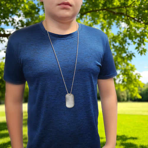 All Things Work Together For Good To Those Who Love God  Romans 8:28 Dog Tag Necklace