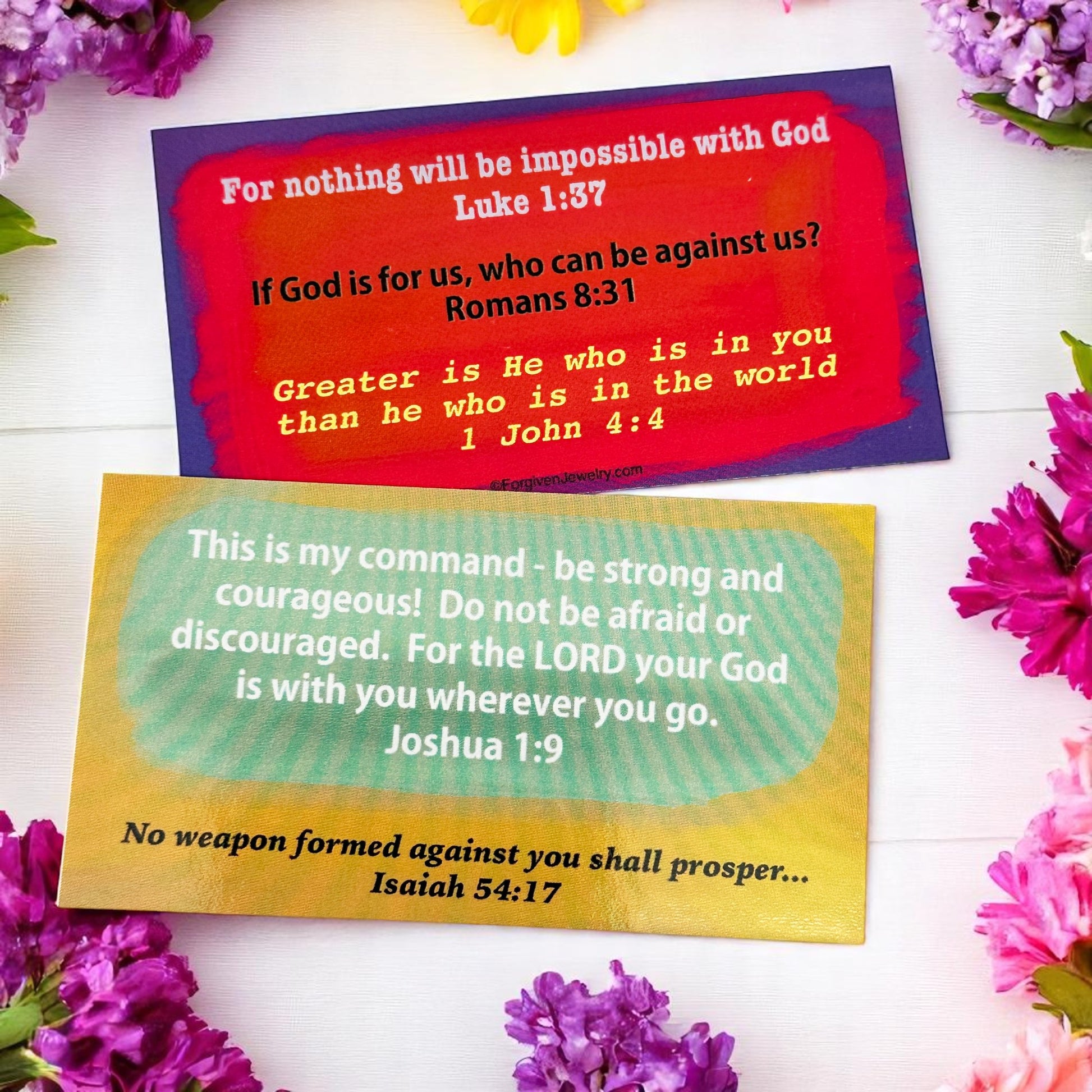 God Is For Us Scripture Sharing Card Nothing Is Impossible Inspirational Pocket Card