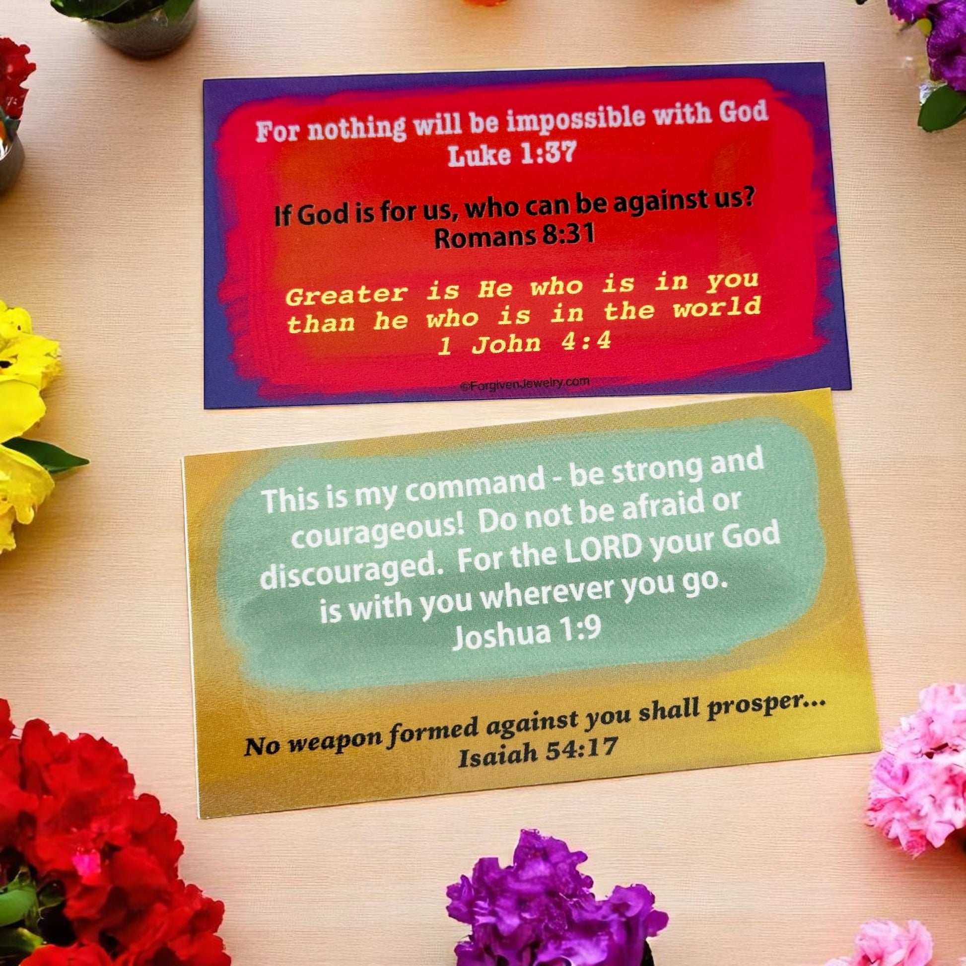 God Is For Us Scripture Sharing Card Nothing Is Impossible Inspirational Pocket Card