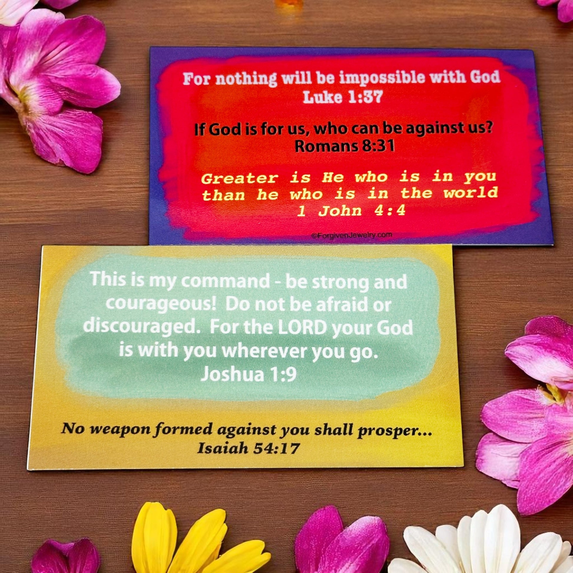 God Is For Us Scripture Sharing Card Nothing Is Impossible Inspirational Pocket Card
