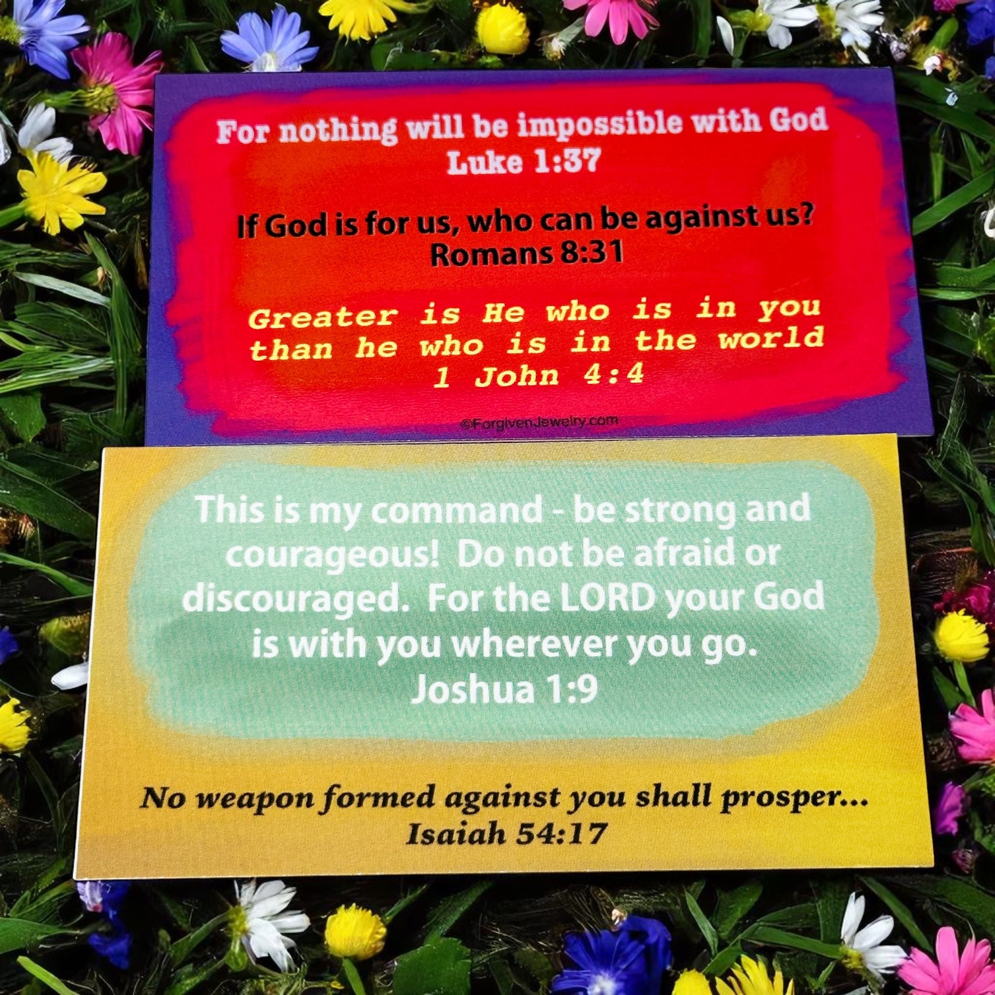 God Is For Us Scripture Sharing Card Nothing Is Impossible Inspirational Pocket Card