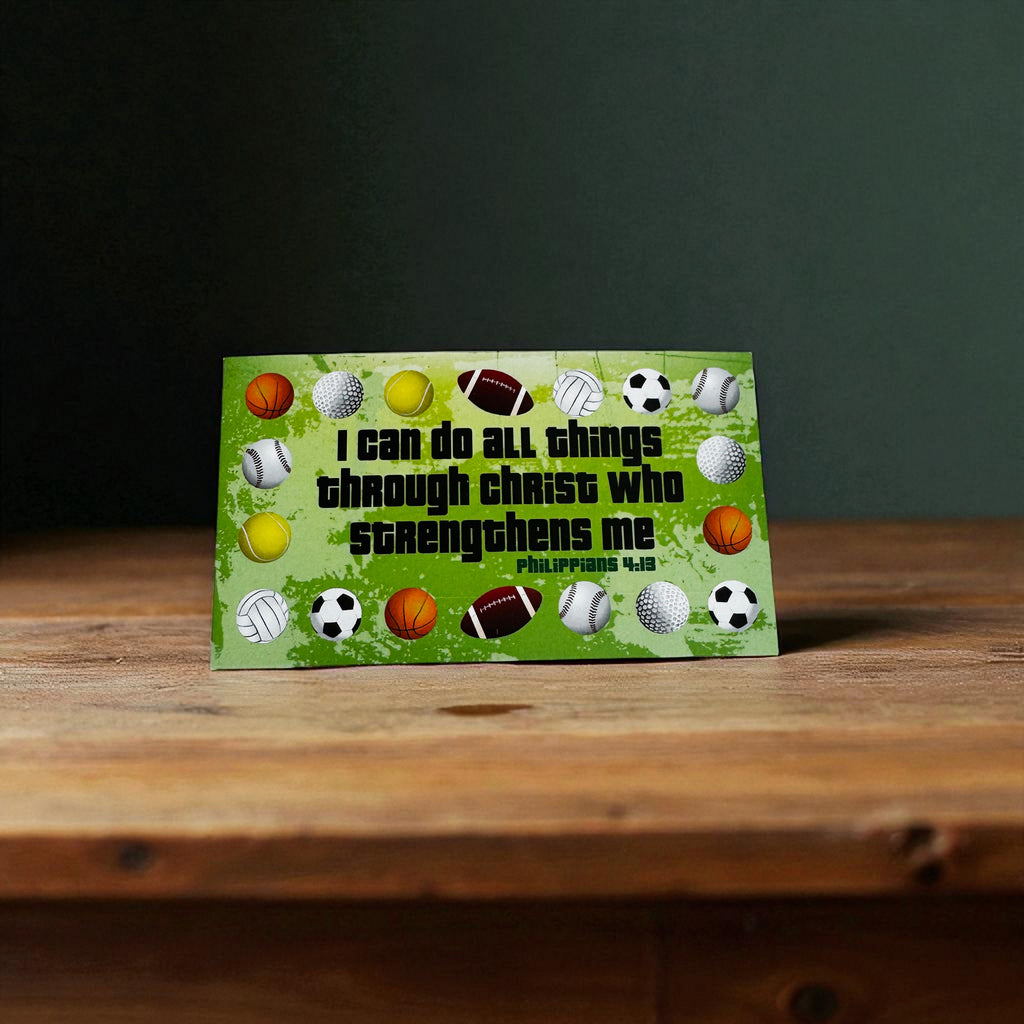 Phil 413 I Can Do All Things Through Christ Inspirational Pocket Card