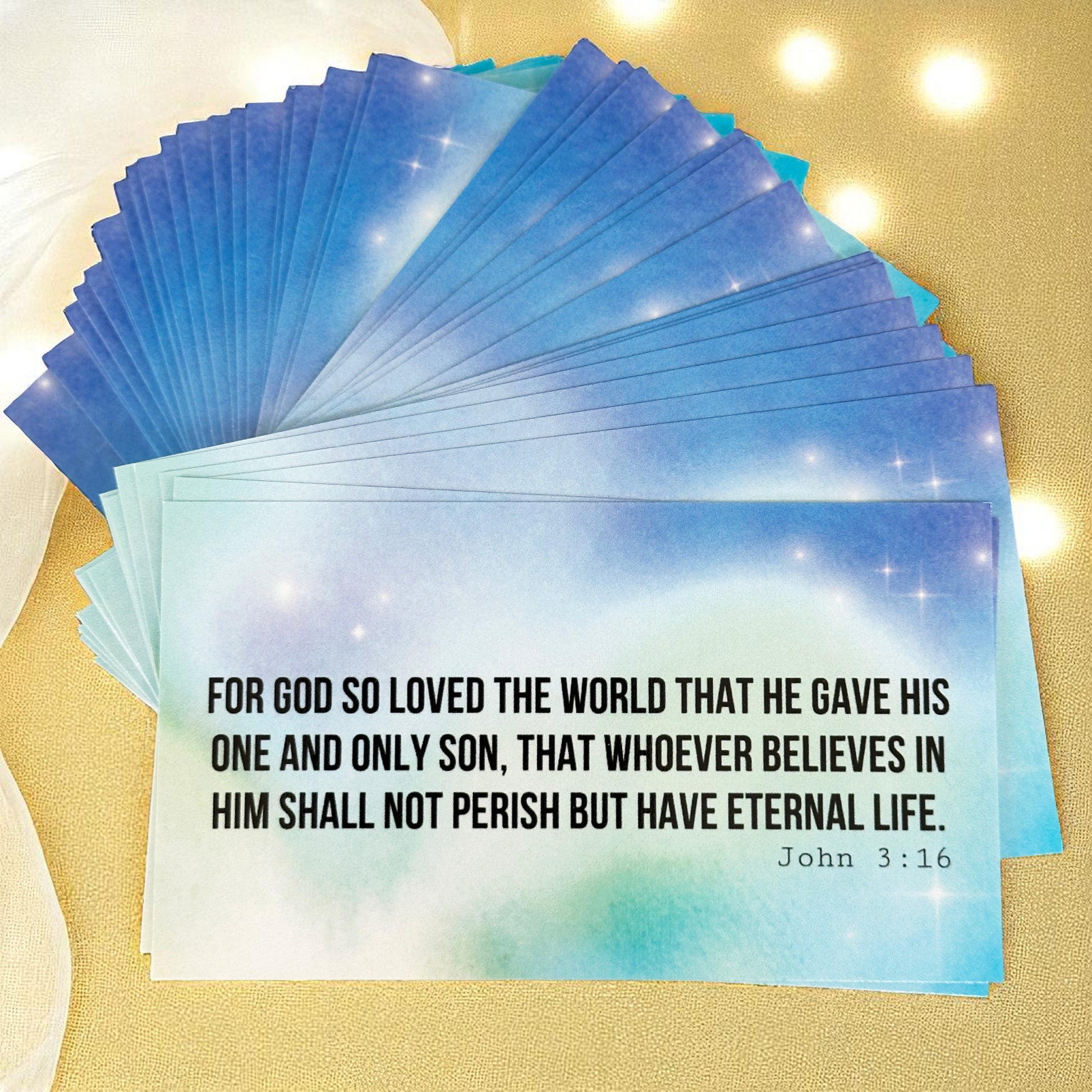 John 316-17 For God So Loved The World Inspirational Pocket Card