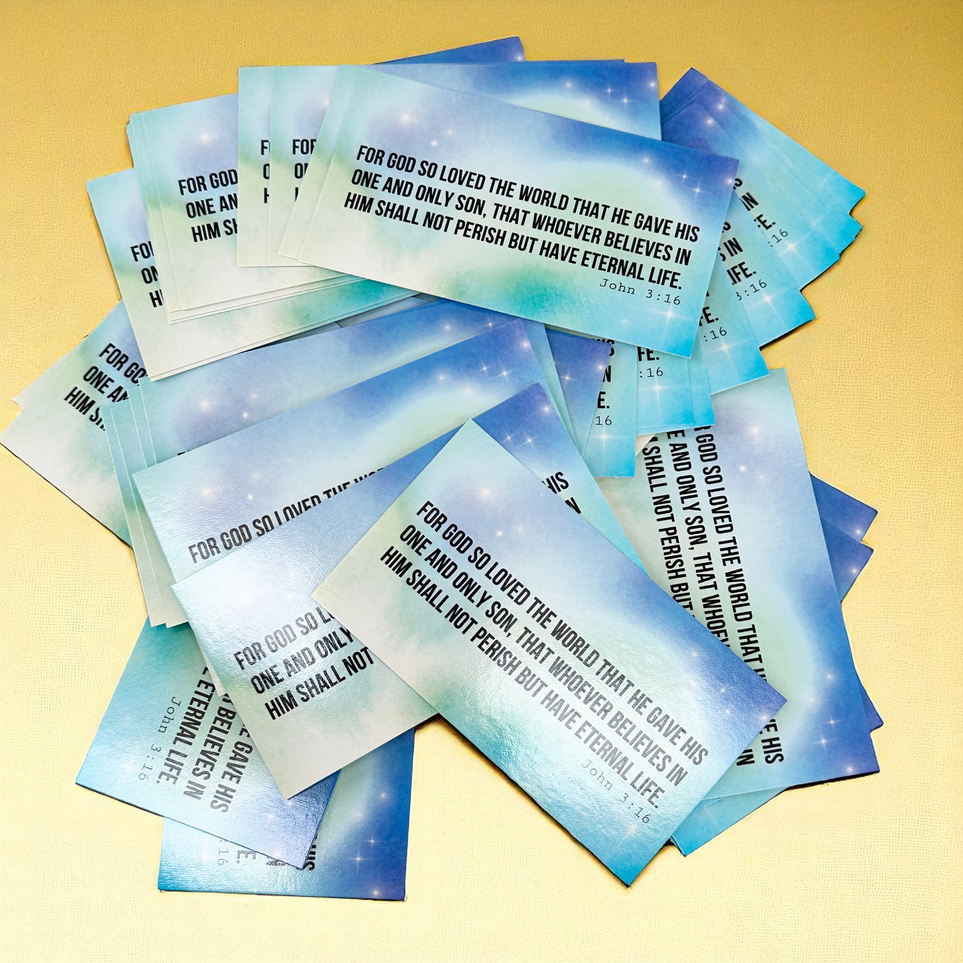 John 316-17 For God So Loved The World Inspirational Pocket Card