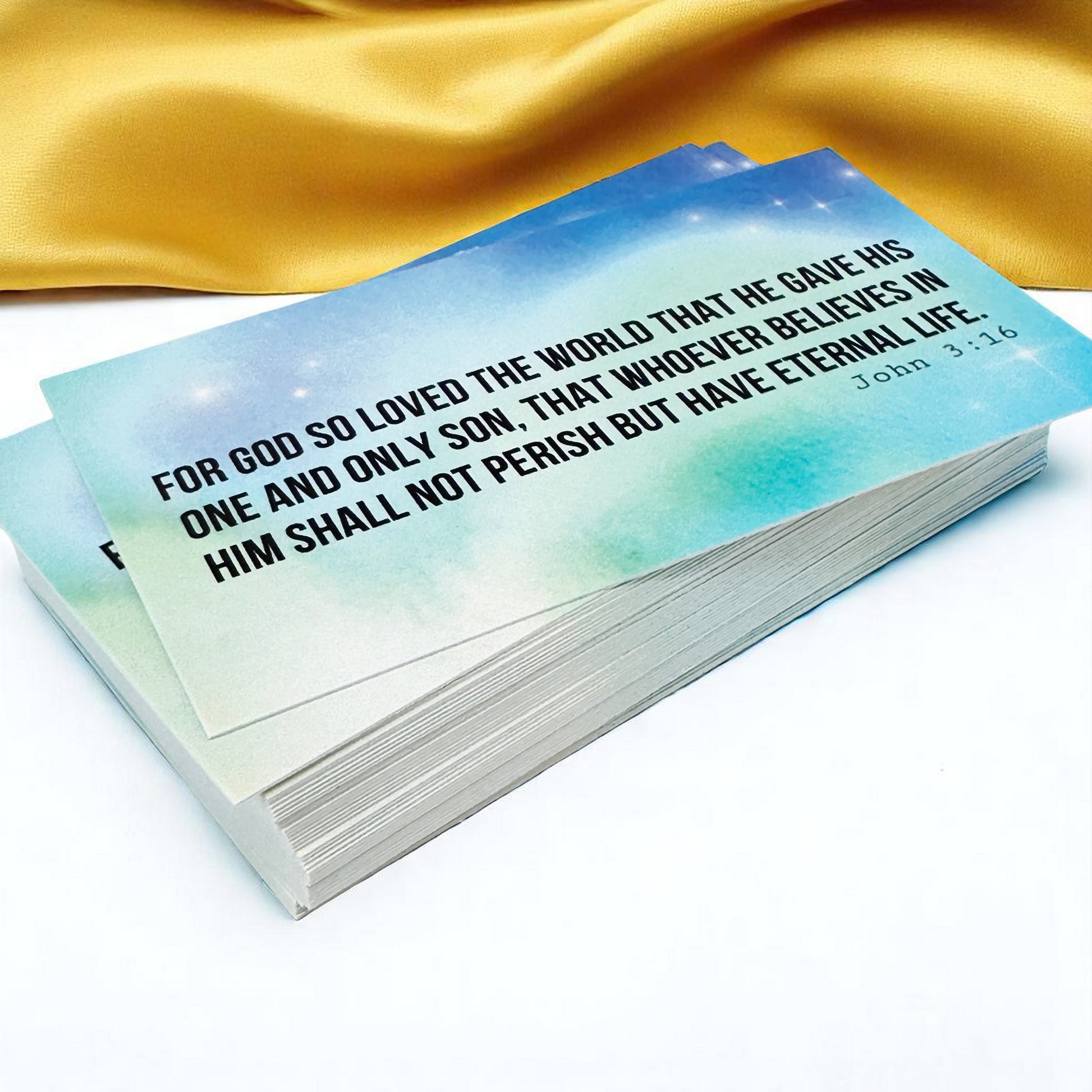 John 316-17 For God So Loved The World Inspirational Pocket Card