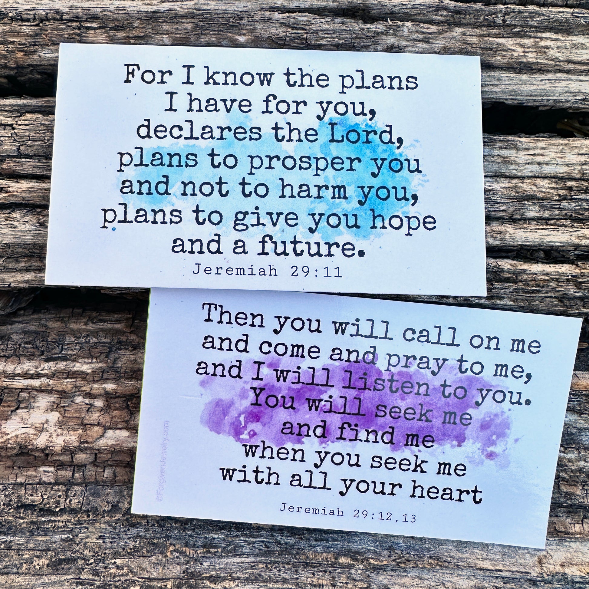 Jeremiah 2911-13 I Know The Plans I Have For You Inspirational Pocket Card
