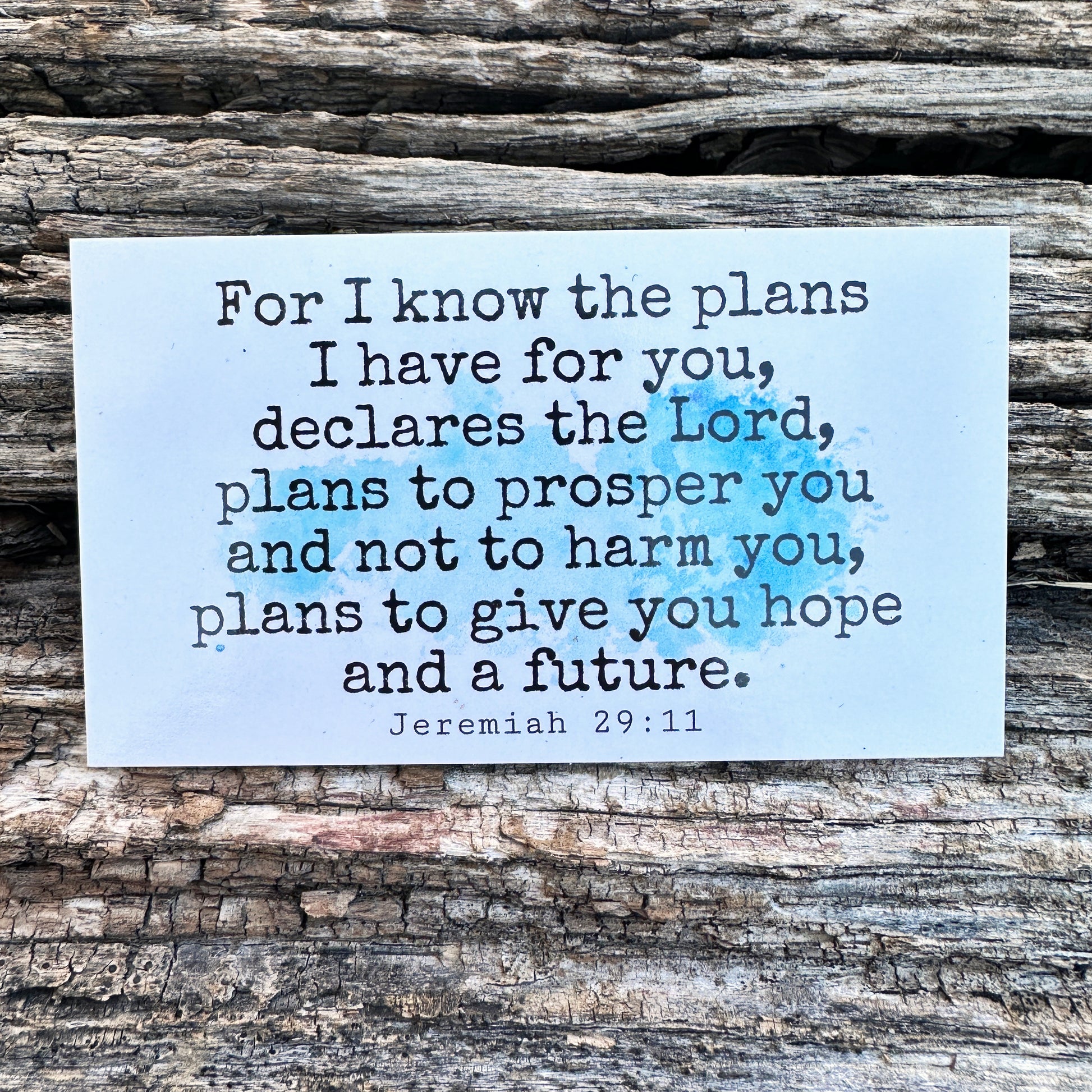 Jeremiah 2911-13 I Know The Plans I Have For You Inspirational Pocket Card
