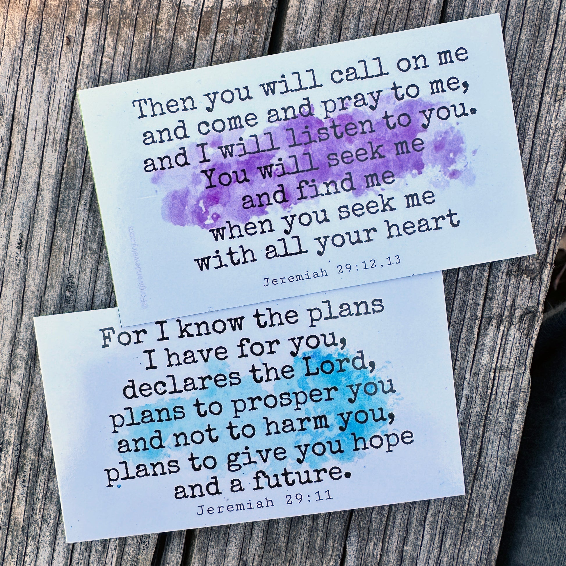 Jeremiah 2911-13 I Know The Plans I Have For You Inspirational Pocket Card