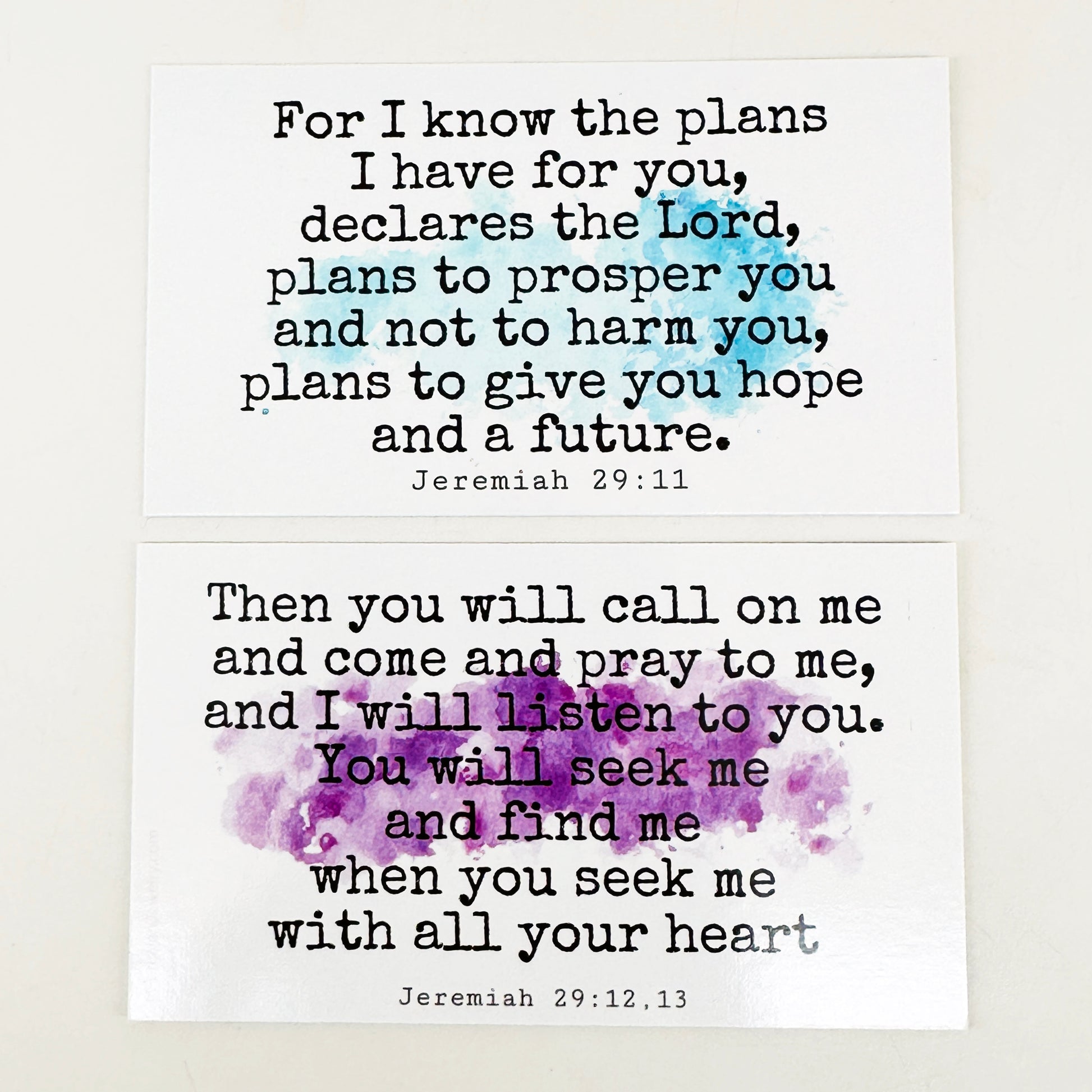 Jeremiah 2911-13 I Know The Plans I Have For You Inspirational Pocket Card