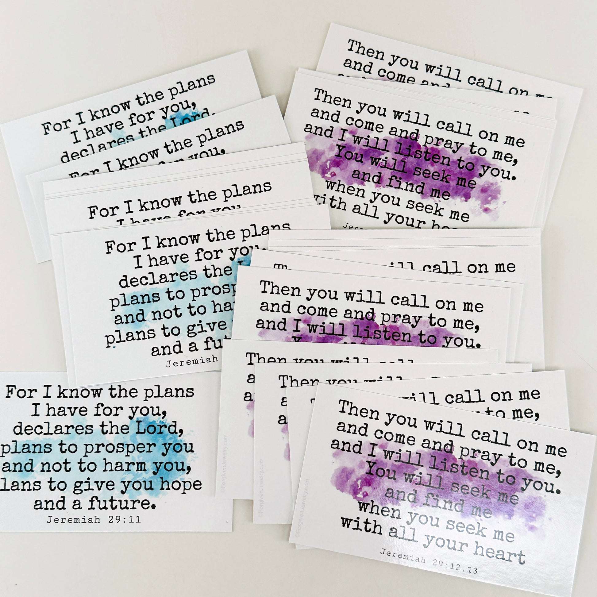 Jeremiah 2911-13 I Know The Plans I Have For You Inspirational Pocket Card
