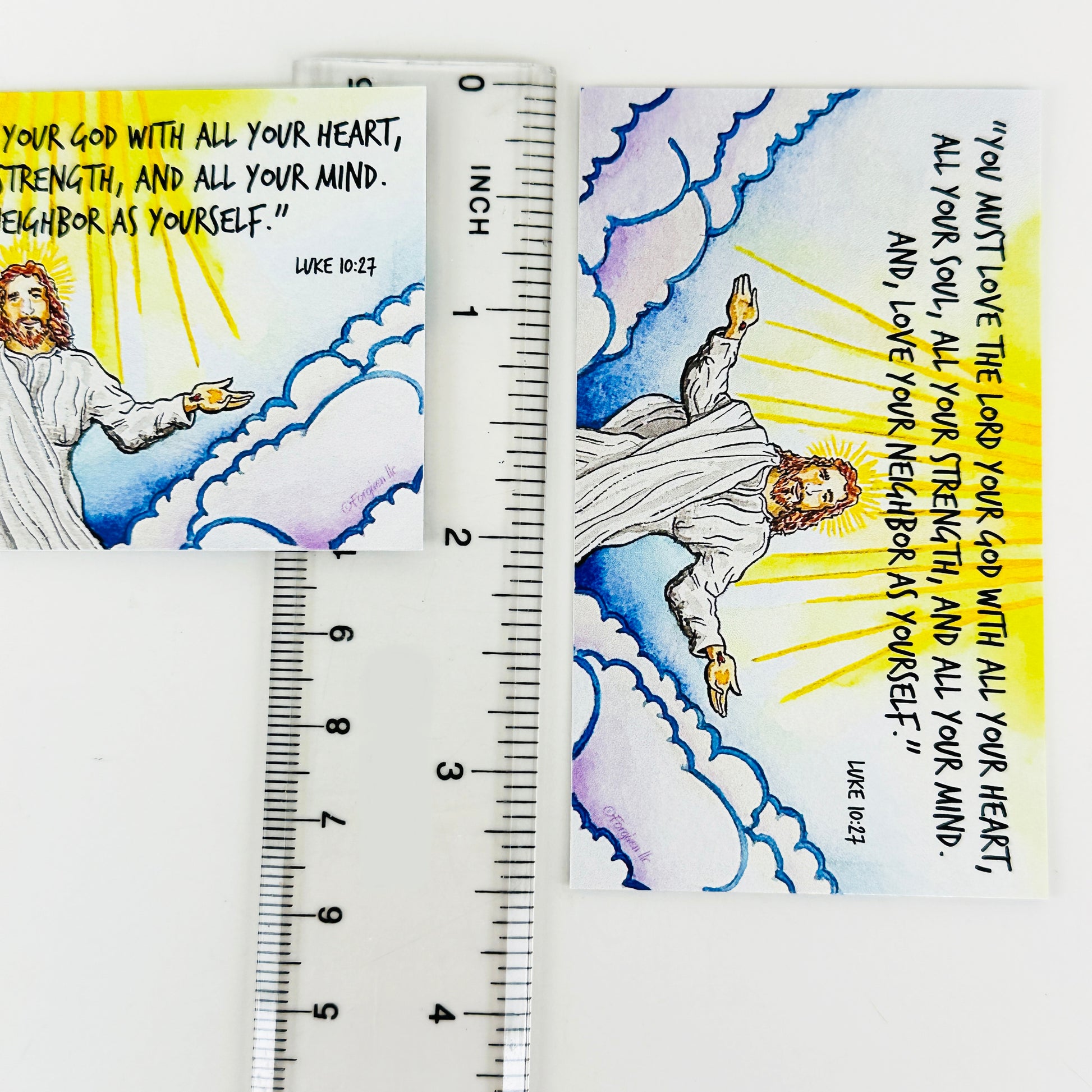 Love The Lord Your God 10 Commandments Inspirational Pocket Card