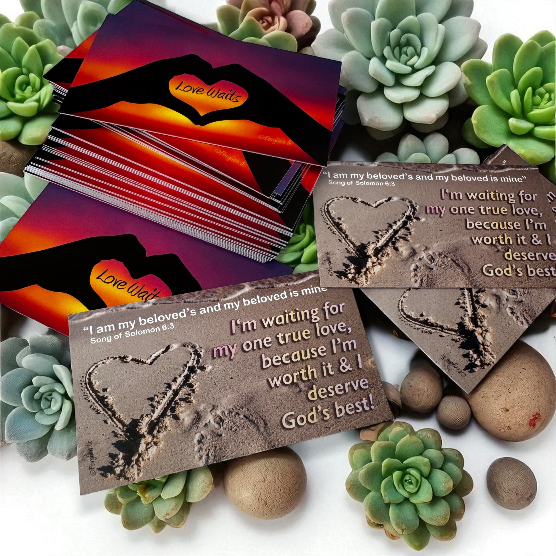 Love Waits Inspirational Pocket Card