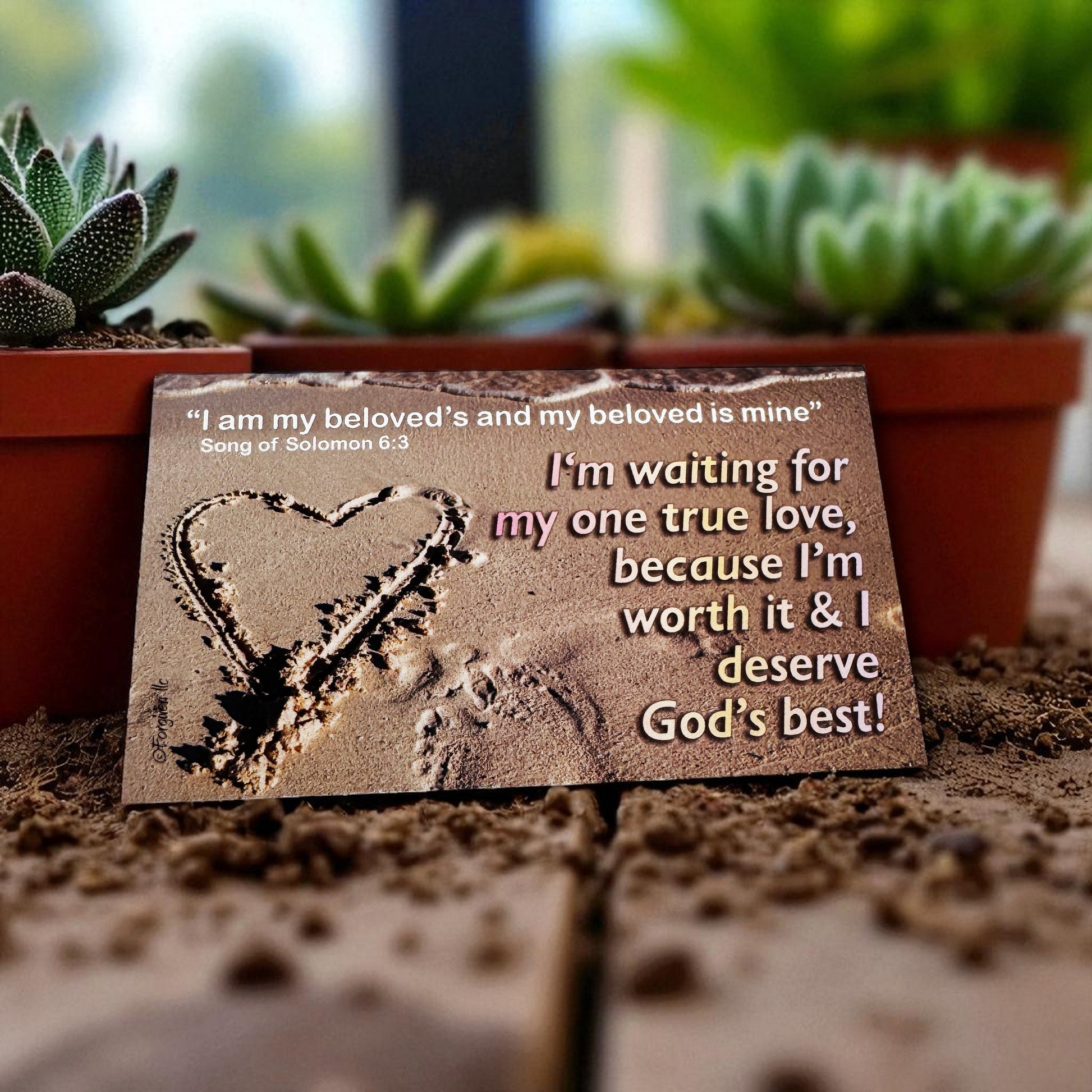 Love Waits Inspirational Pocket Card