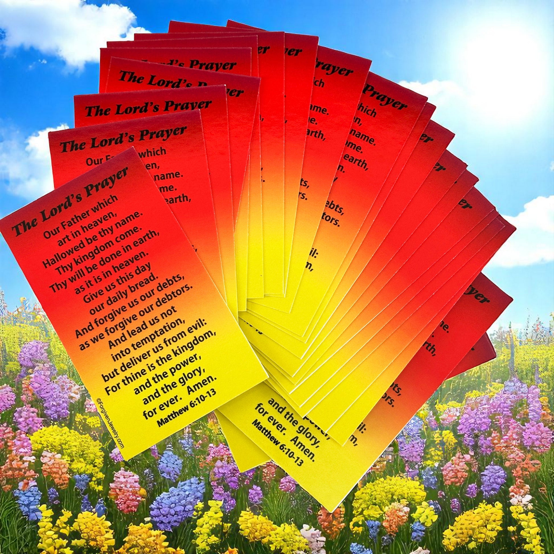 Lords Prayer Scripture Sharing Card May The Lord Bless You Inspirational Pocket Card