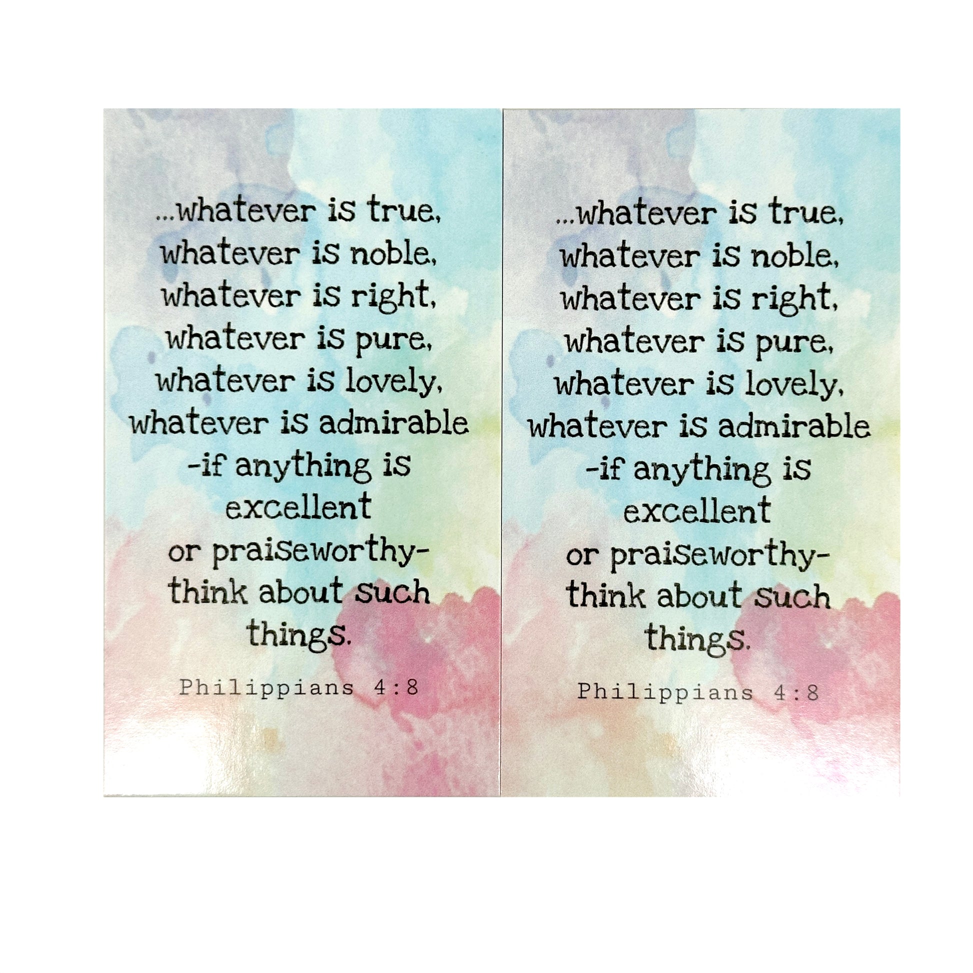 Philippians 44-8 Rejoice In The Lord Inspirational Pocket Card