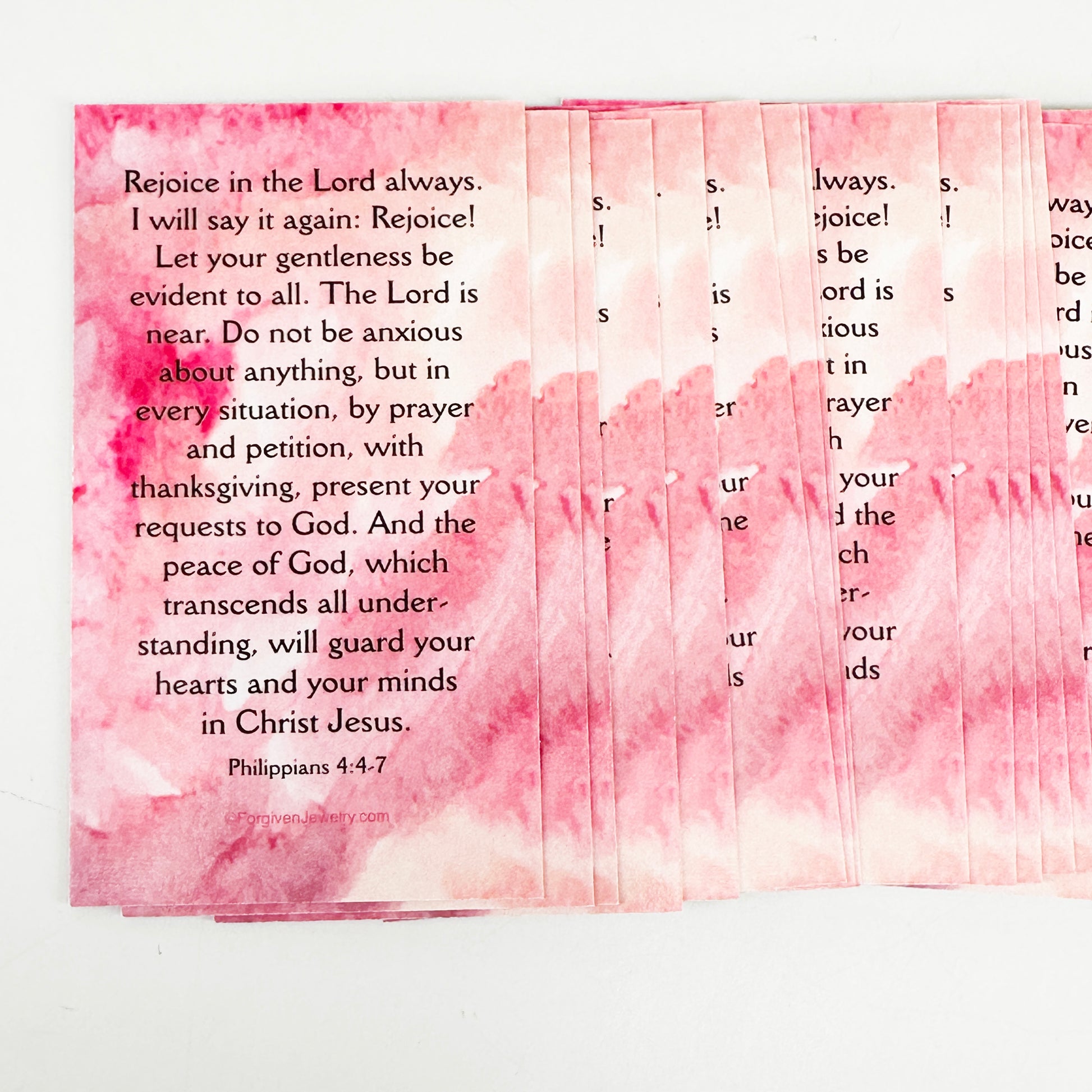 Philippians 44-8 Rejoice In The Lord Inspirational Pocket Card