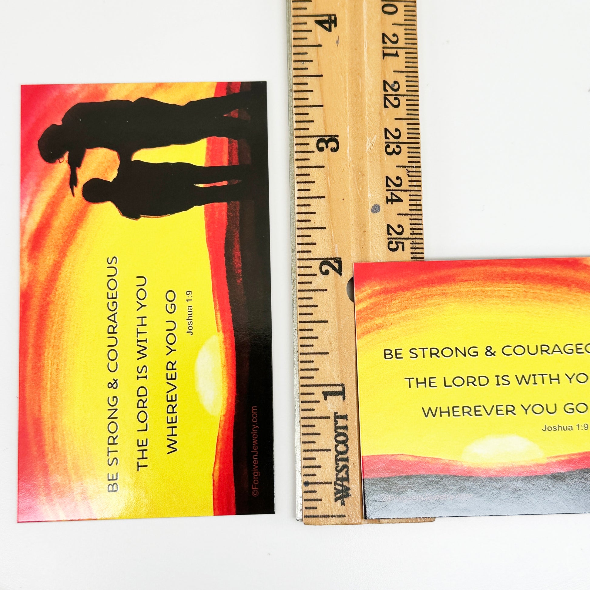 Be Strong and Courageous  Scripture Sharing Card "Joshua 1:9" Inspirational Pocket Card