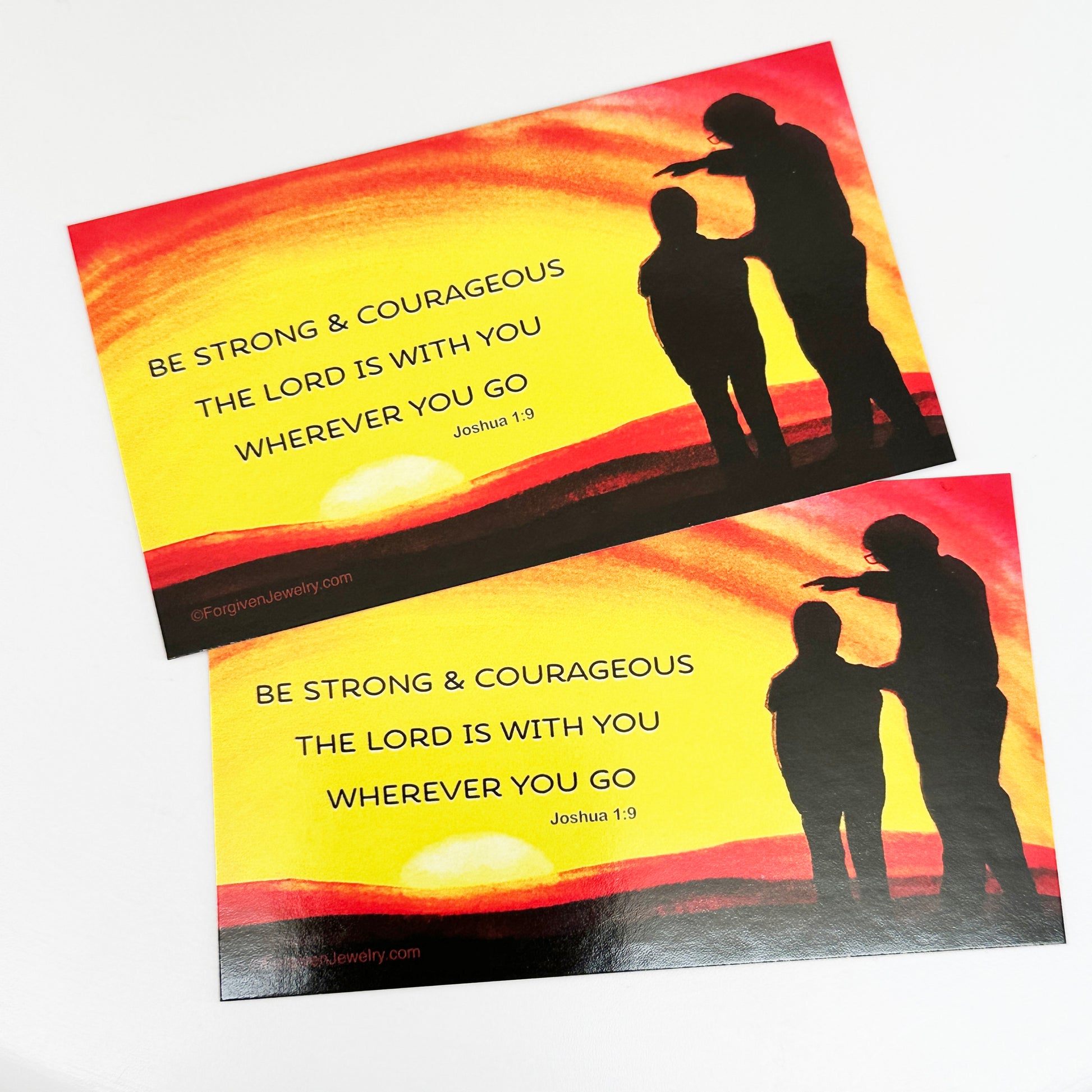Be Strong and Courageous  Scripture Sharing Card "Joshua 1:9" Inspirational Pocket Card