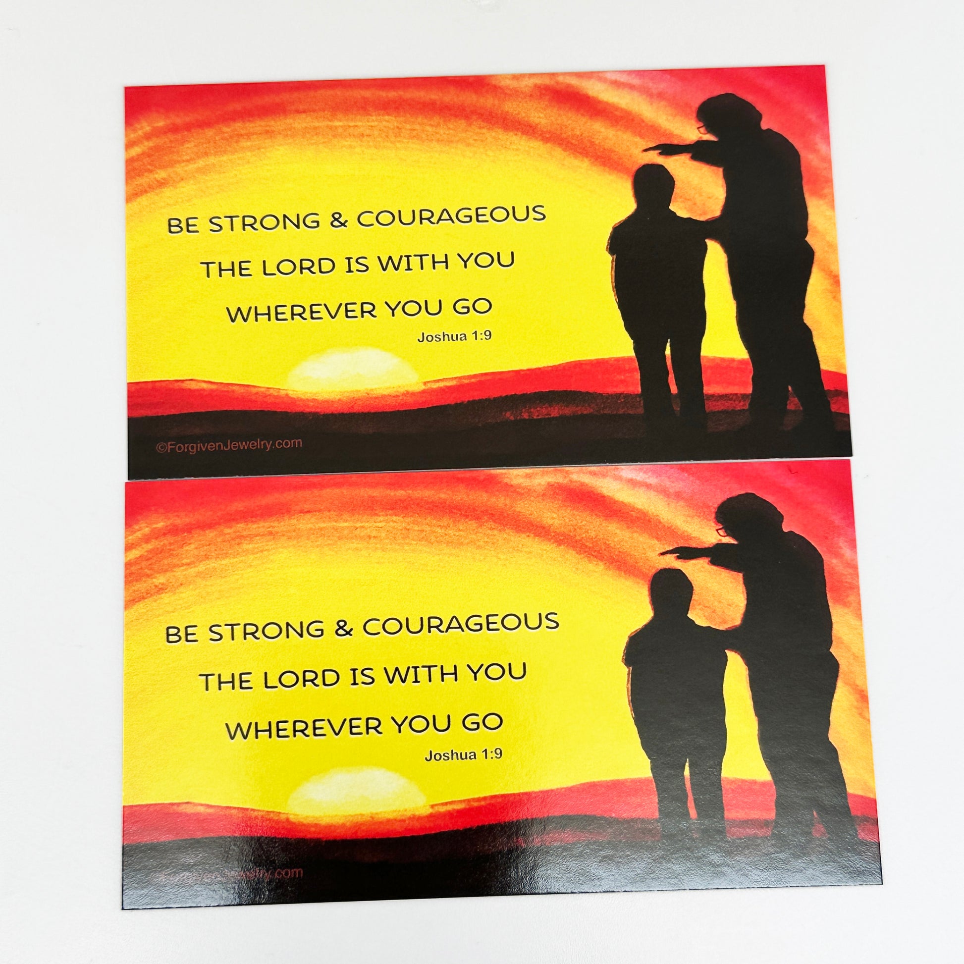 Be Strong and Courageous  Scripture Sharing Card "Joshua 1:9" Inspirational Pocket Card