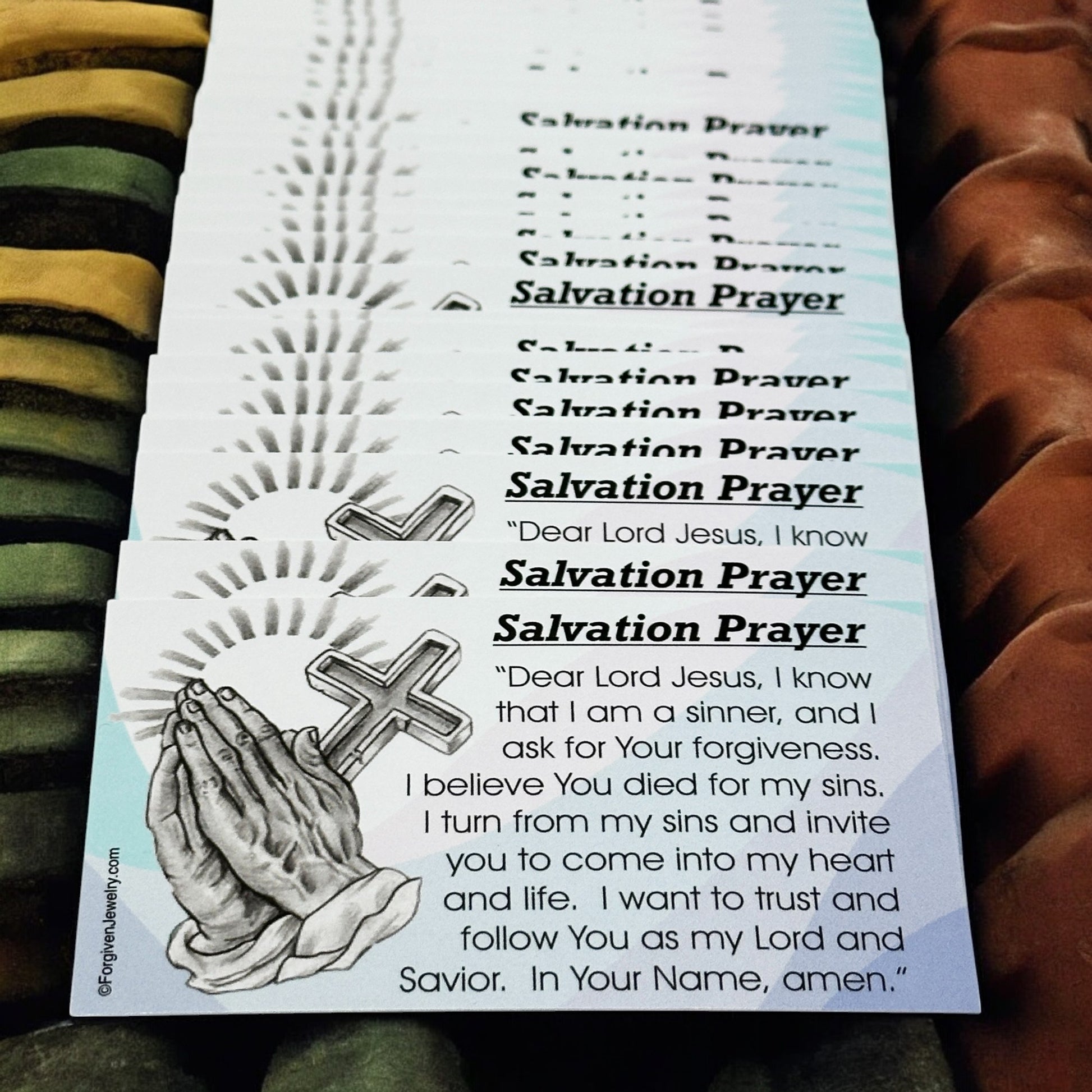 Salvation Prayer Scripture Sharing Card Call On The Name Of The Lord Inspirational Pocket Card