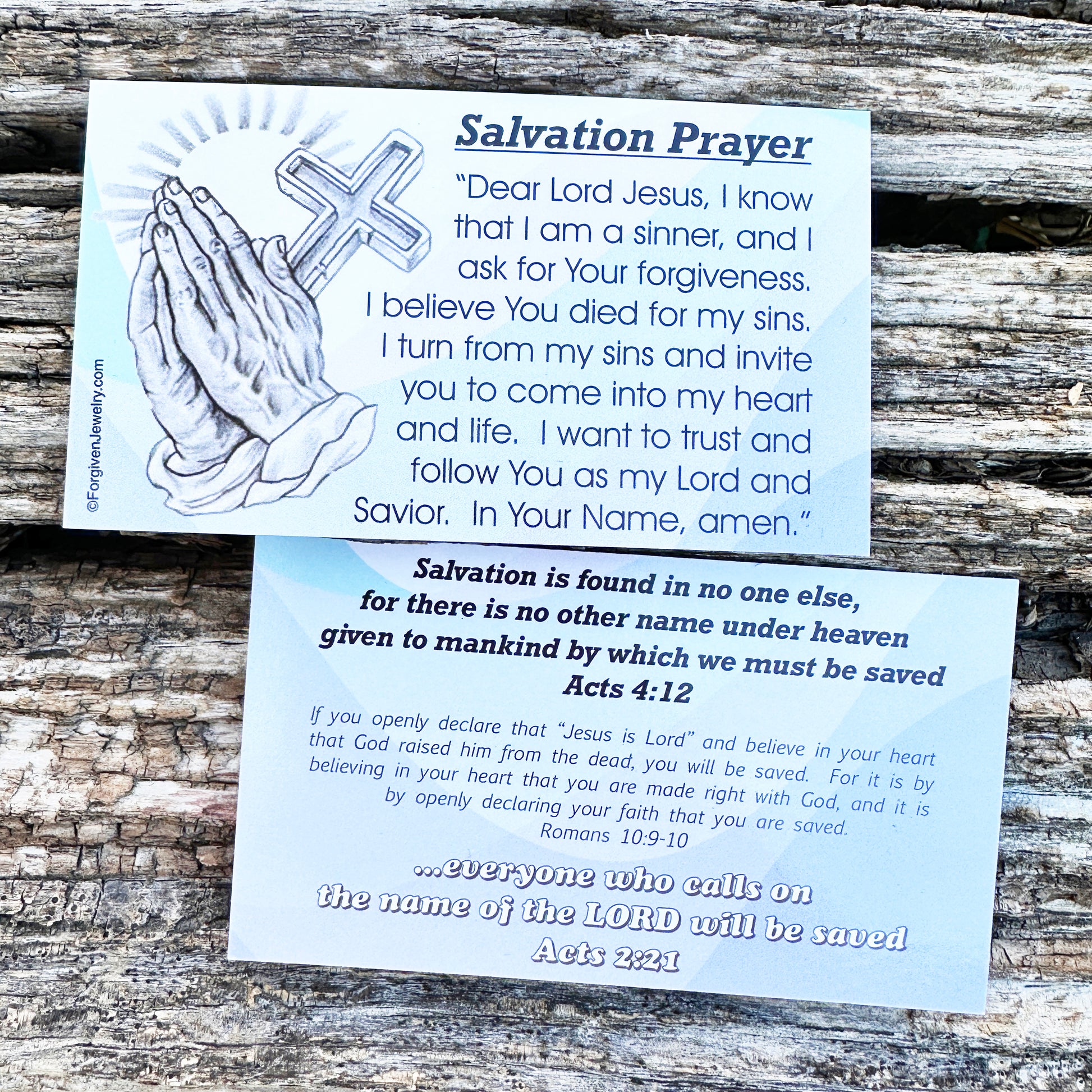 Salvation Prayer Scripture Sharing Card Call On The Name Of The Lord Inspirational Pocket Card