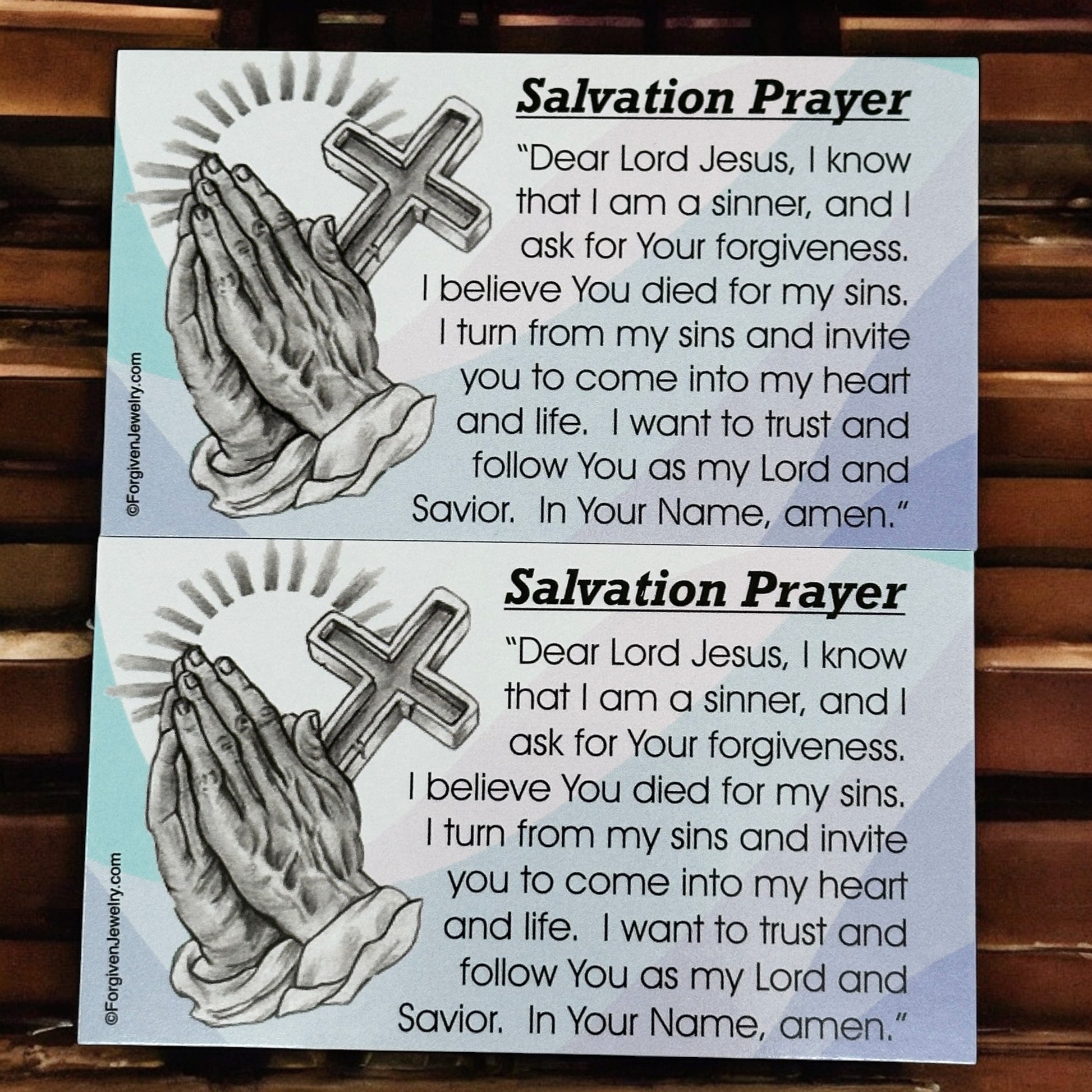 Salvation Prayer Scripture Sharing Card Call On The Name Of The Lord Inspirational Pocket Card