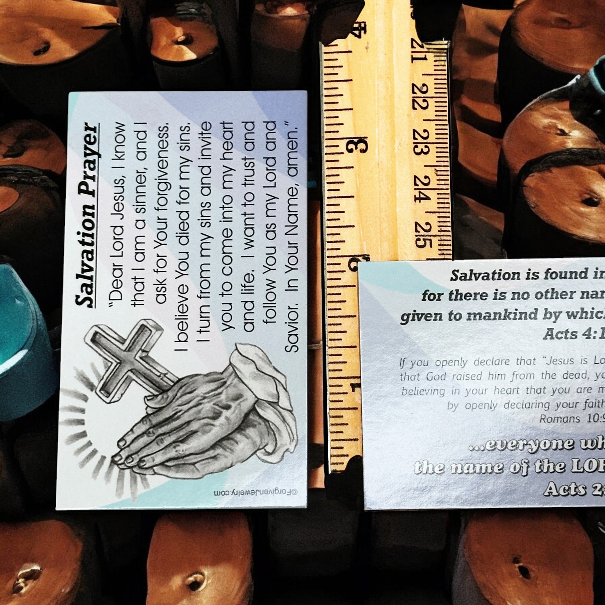 Salvation Prayer Scripture Sharing Card Call On The Name Of The Lord Inspirational Pocket Card