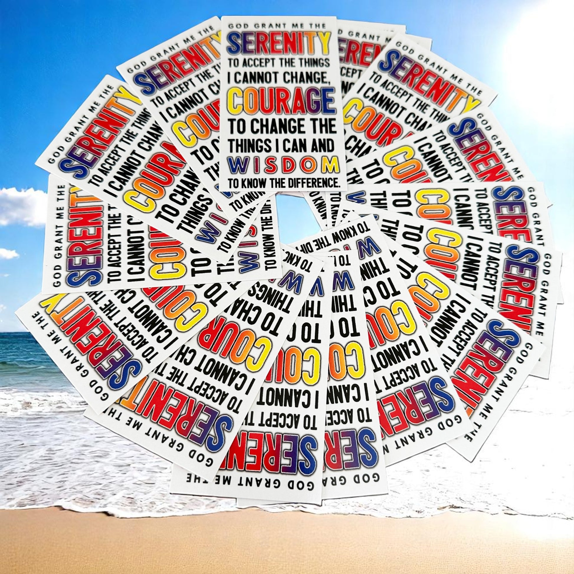 Serenity Prayer Scripture Sharing Card Peace Prayer St. Francis Inspirational Pocket Card