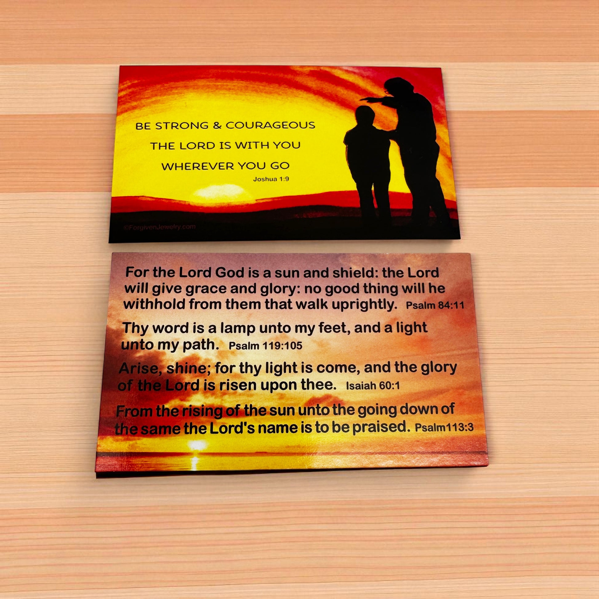 Be Strong and Courageous  Scripture Sharing Card "Joshua 1:9" Inspirational Pocket Card