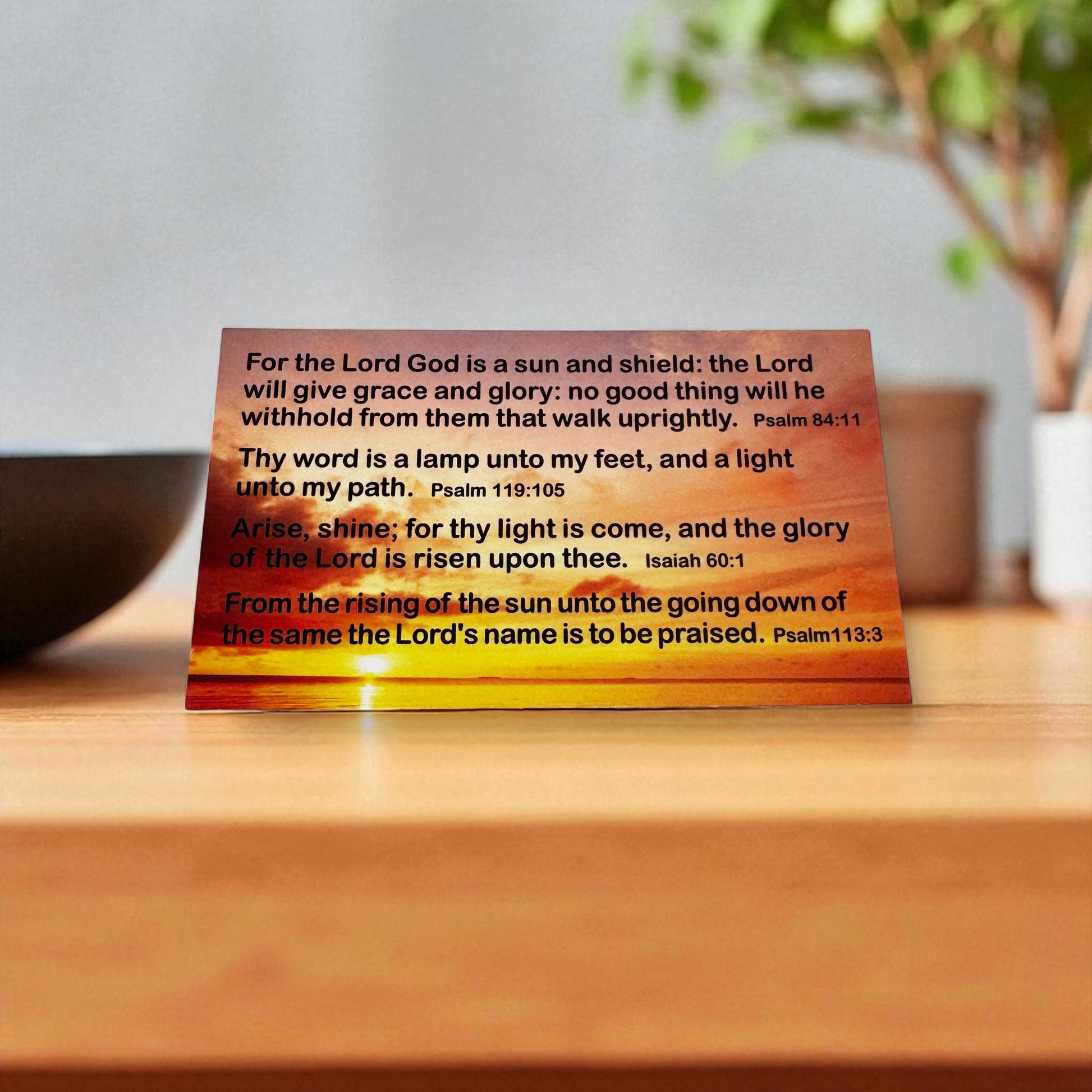 Be Strong and Courageous  Scripture Sharing Card "Joshua 1:9" Inspirational Pocket Card